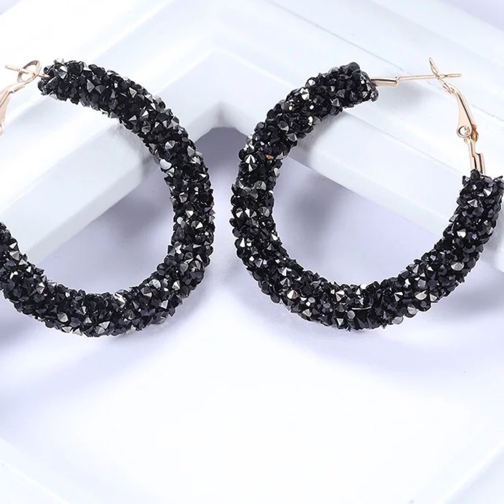 💥 Silver Rhinestone Earrings